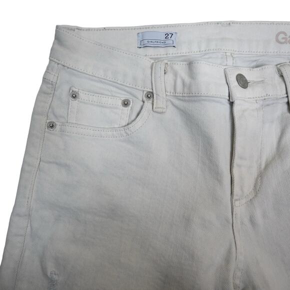 GAP Womens 27 Girlfriend Distressed Jeans - Picture 6 of 11